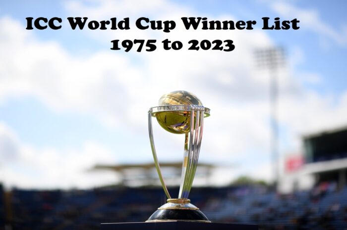 ODI Cricket World Cup Winners